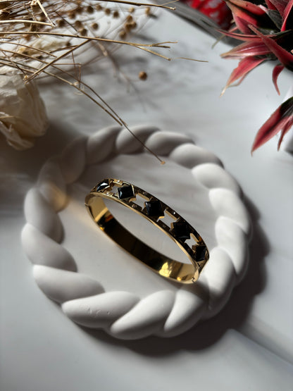 Sophia Black Rhinestones Bracelet