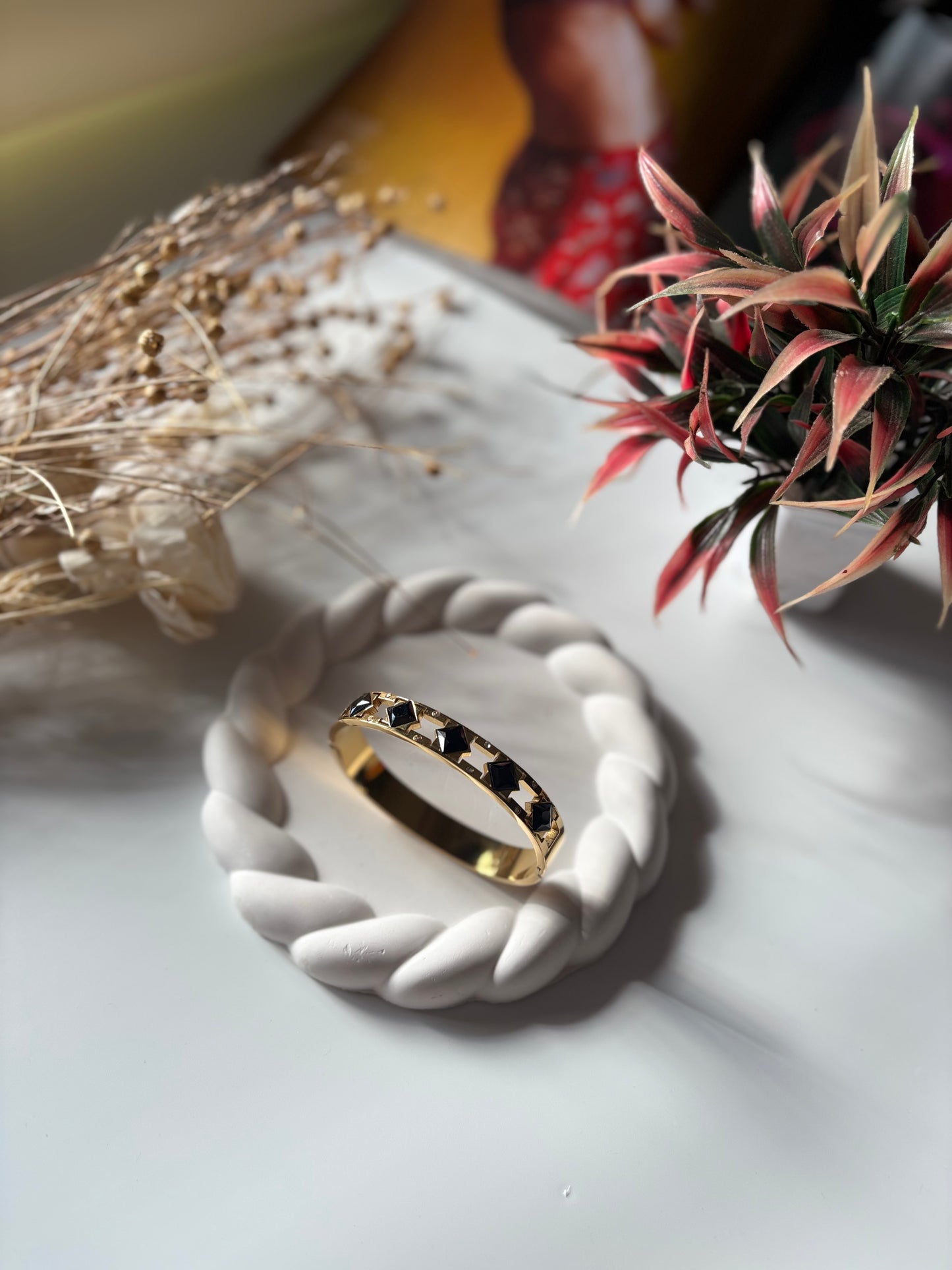 Sophia Black Rhinestones Bracelet
