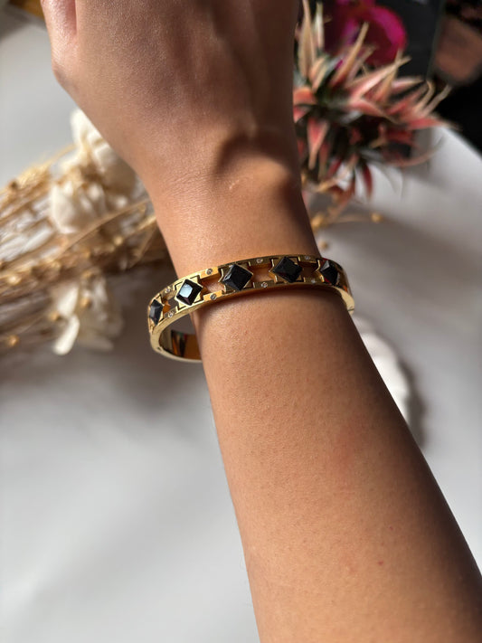 Sophia Black Rhinestones Bracelet