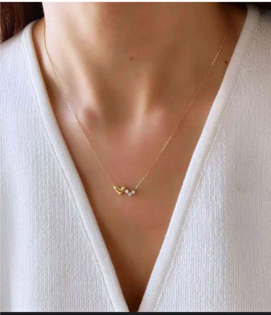 Studded Heart Chain