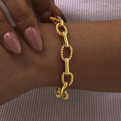 Twisted Love Paperclip Bracelet