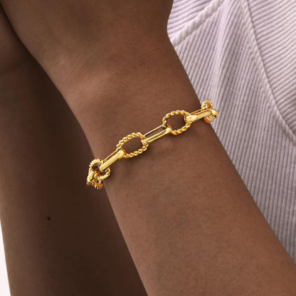 Twisted Love Paperclip Bracelet