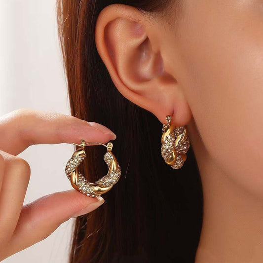 Zircona Rope Hoops
