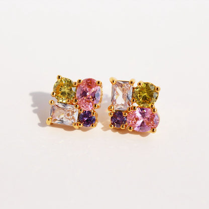 Femina love 24K Gold Plated Ear Studs