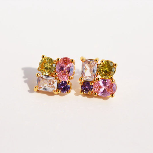 Femina love 24K Gold Plated Ear Studs