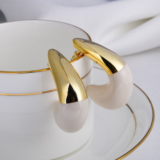 Juliana 22K Gold Plated Hoops
