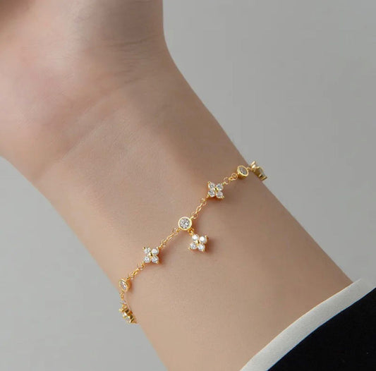 Flower Girl Dainty Bracelet