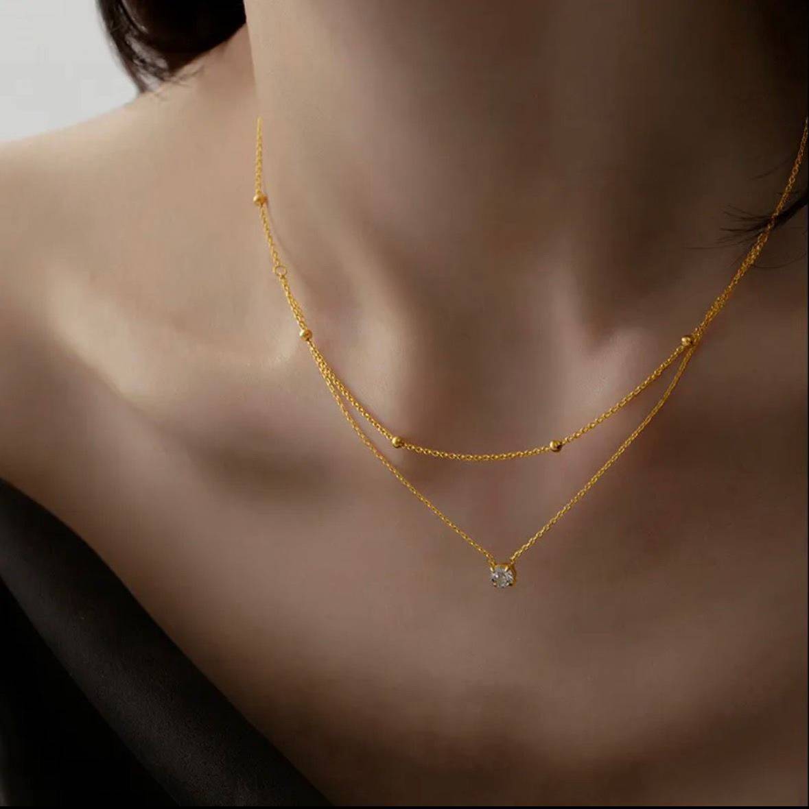 Minimal Touch Necklace Set